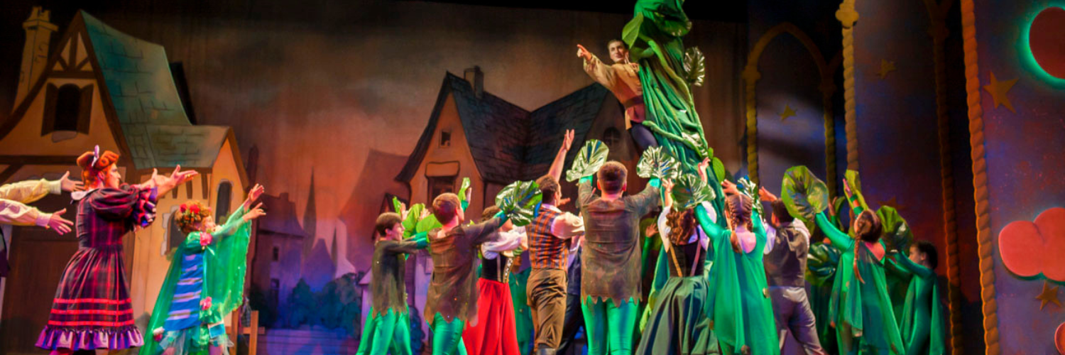 Company in Jack and the Beanstalk: The Panto. Direct or & Choreographer David Connolly, Music Director Nico Rhodes, Set Designer Jean - Claude Olivier, Costume Designer Rachel Berchtold, Lighting Designer Kevin Fraser.