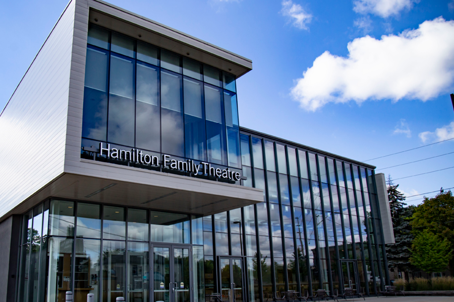 Exterior of the Hamilton Family Theatre Cambridge