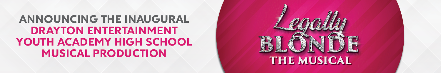 Legally Blonde The Musical logo on a pink background