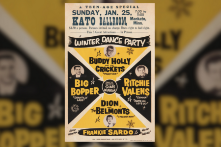 Concert poster for the “Winter Dance Party” tour in 1959