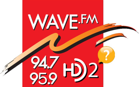 Wave. FM 94.7 95.9 Logo