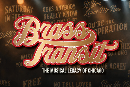 Promotional artwork for Brass Transit: The Musical Legacy of Chicago. The title 
